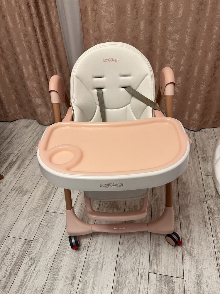 Стол за хранене Peg Perego розово злато