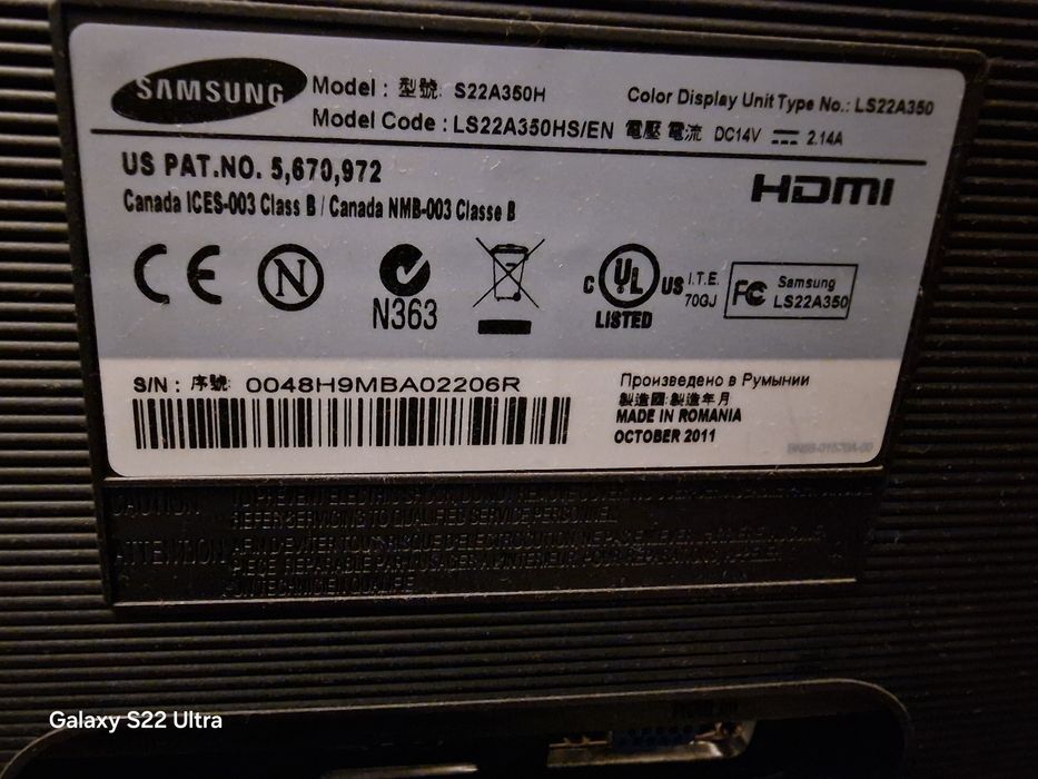 Monitoare led samsung cu defect ,display bune  pt reparatie  sau piese