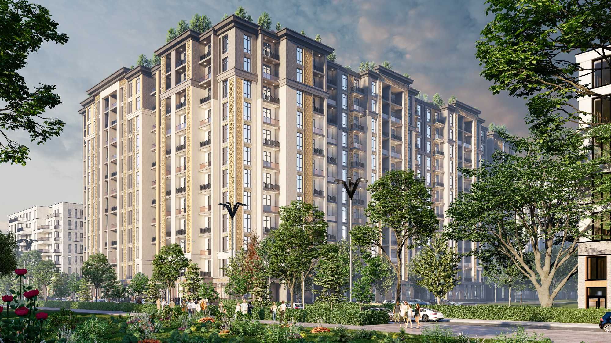 TJM SAYRAM PLAZA \ 43.27м2 \ Yangi biznes-klassdagi 1 xonali kvartira!