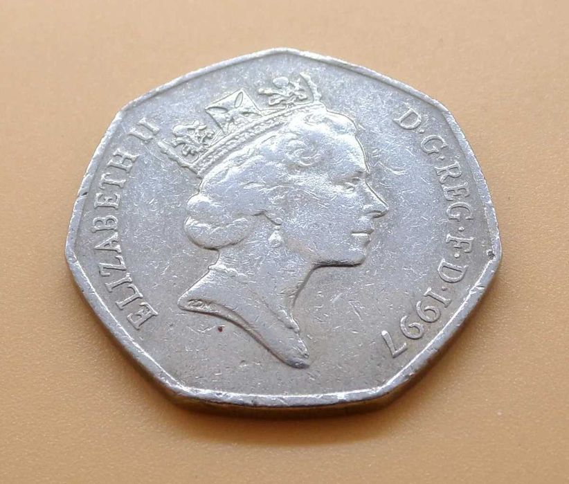 Monedă 50 pence  1997