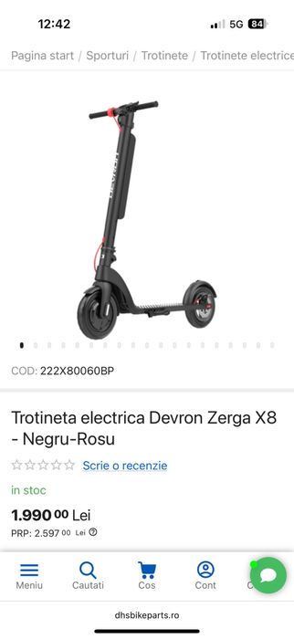 trotineta electrica zerga x8