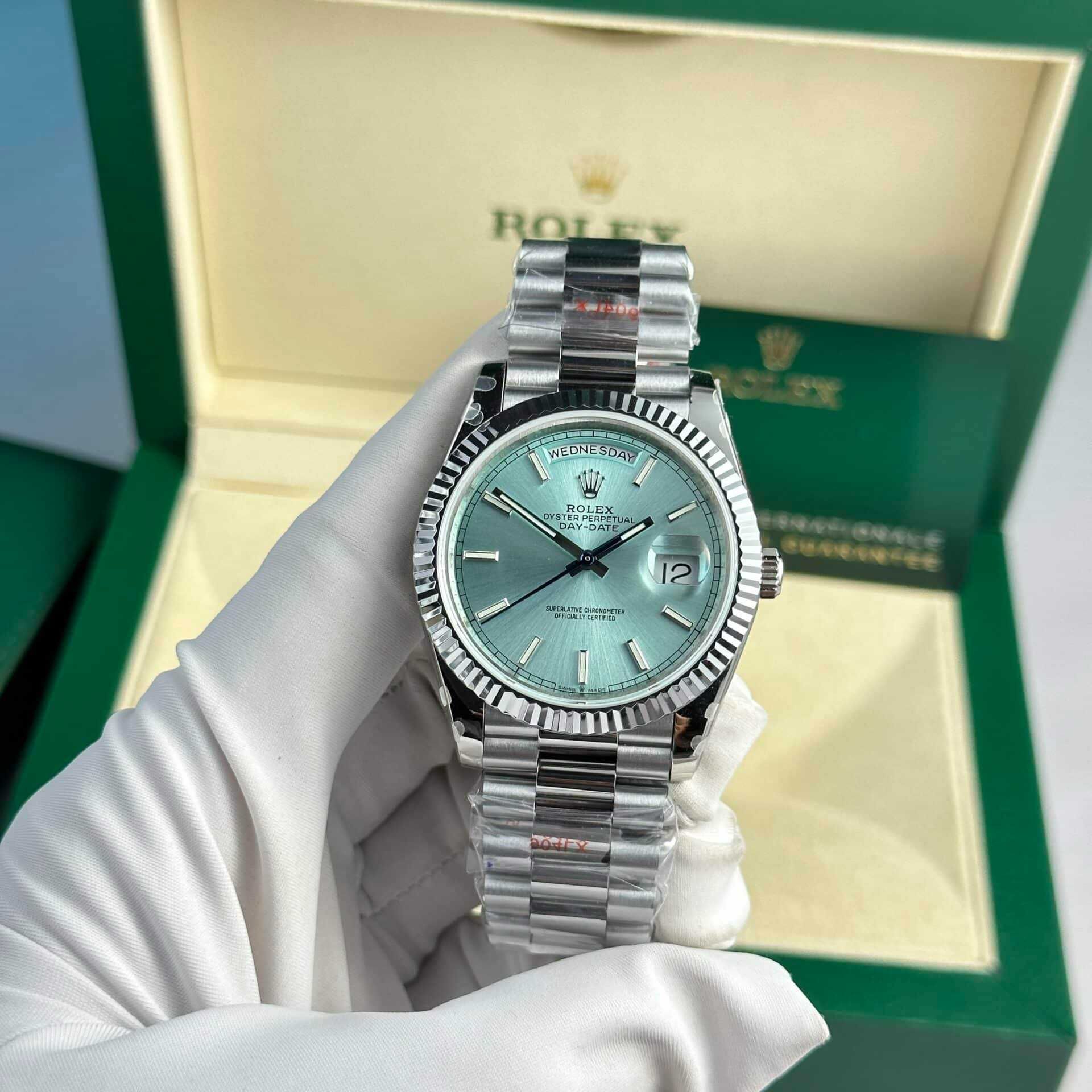 Rolex Day-Date 40mm сребърна колекция