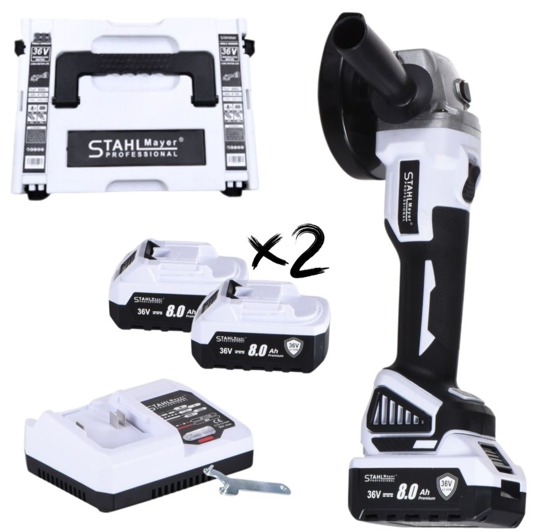 Aкумулаторен ъглошлайф Stahl Mayer 36V 125mm
