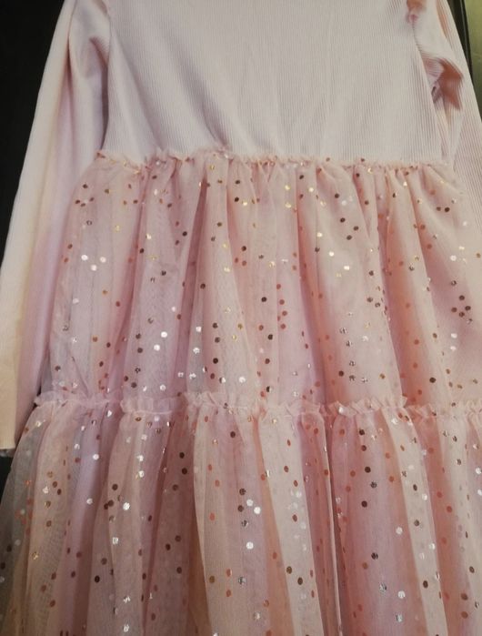Rochita noua cu tul și sclipici/paiete 140 cm sau 9-10 ani