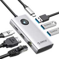 ORICO USB-C 6 in 1  - 4K HDMI, 100W PD, 2.5G Ethernet and 3 USB3.0