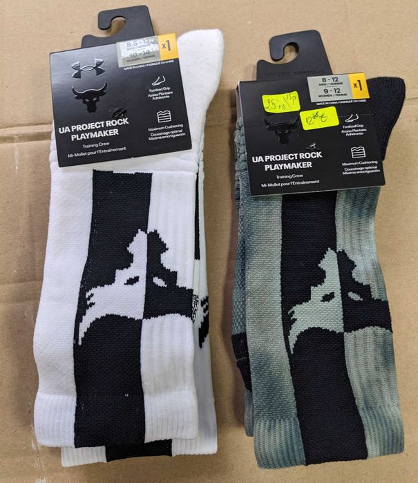 ПРОМОЦИЯ Under Armour Project Rock  мъжки чифт чорапи модела от Сащ