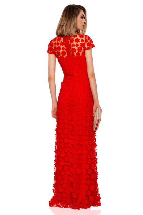 Rochie rosie de seara