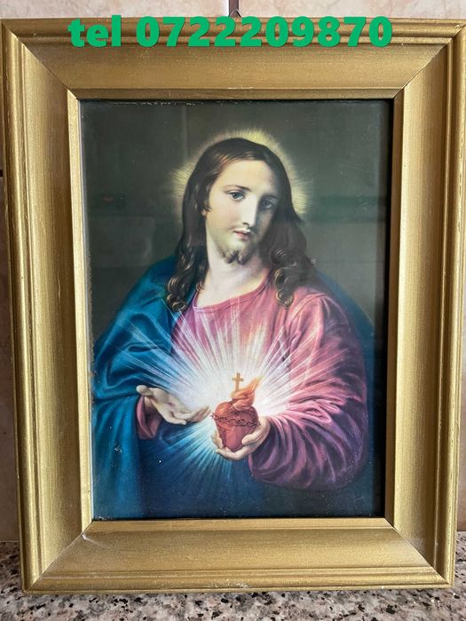 icoana sfintita icoana veche icoana deosebita inaltime33 cm latime27cm