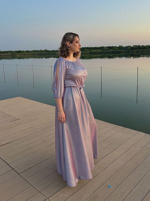 Rochie lungă cu sclipici