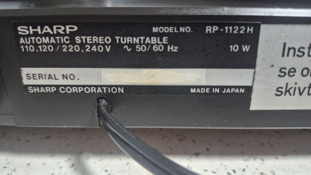 Pickup Sharp RP-1122H