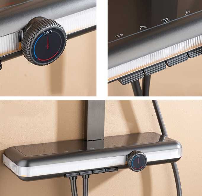 Модерен интелигентен душ с дисплей и LED подсветка D46