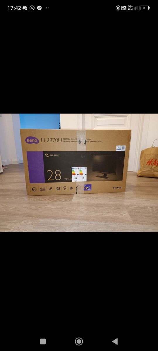 Monitor Benq 4k hdr  60hz