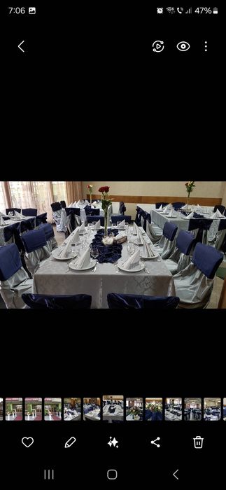 Fata de masa, huse scaune.