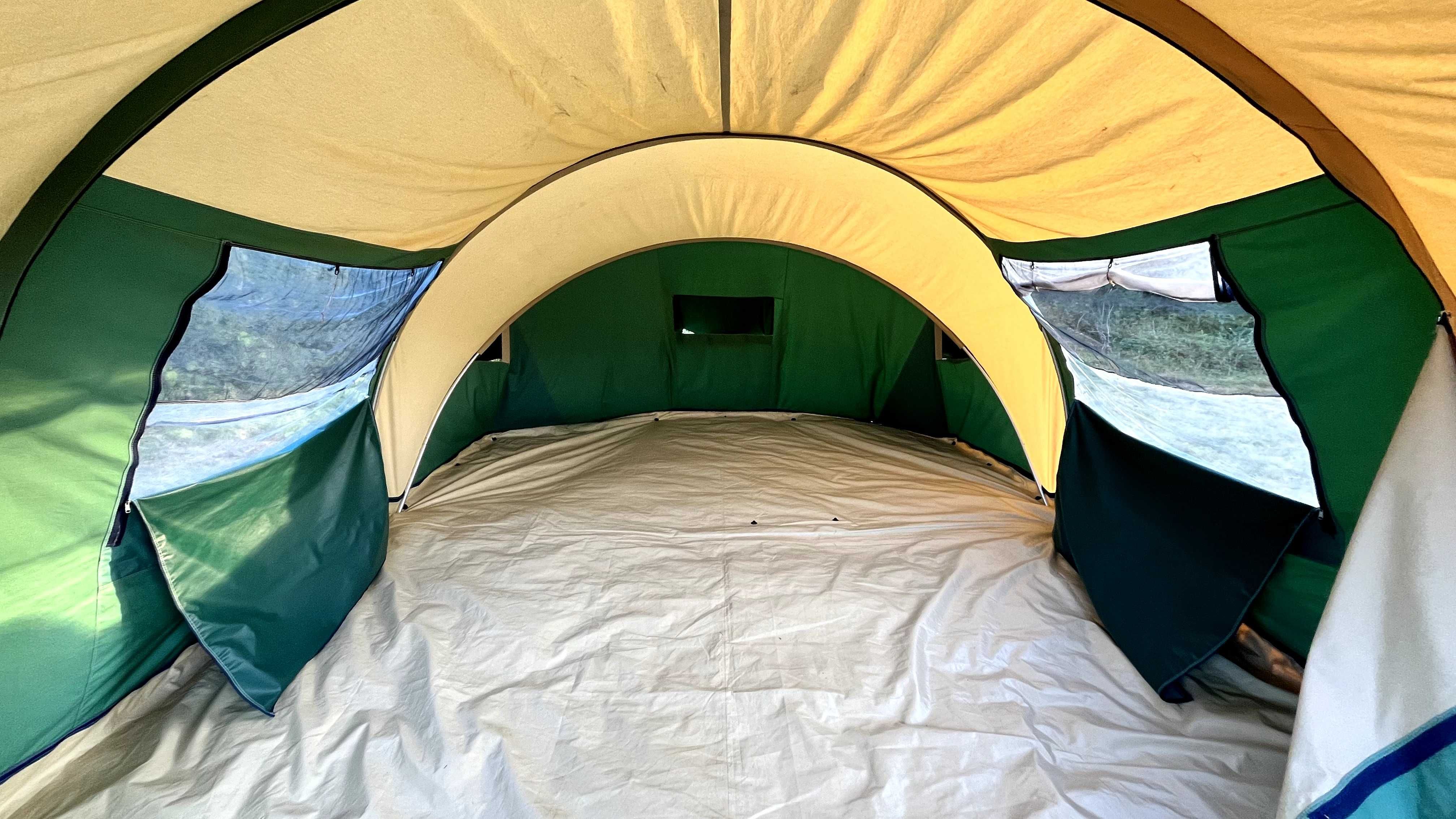 Cort elvetian 8 persoane Cabanon camping familie