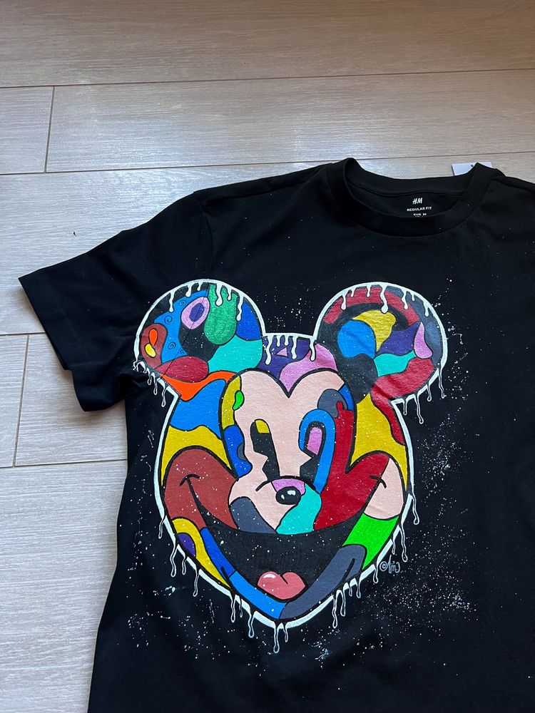 Tricou Personalizat Mickey Mouse Negru