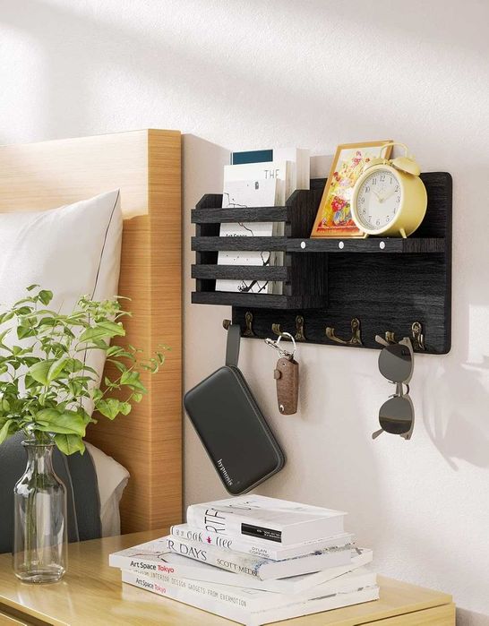 НОВА! Кутия за ключове с 8 куки, рафт за съхранение, магнитен държач