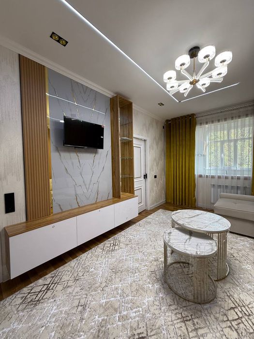 Чиланзар-Ц квартал 1в2/4/5 балкон 1,5х6 авторский ремонт обстановкой