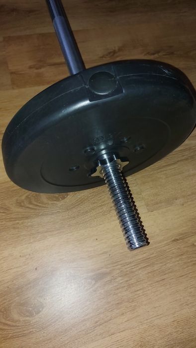 Прав лост щанга с 2 тежести по 7,5кг