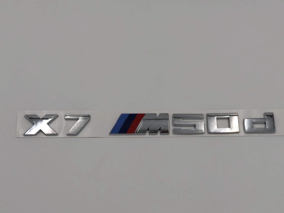 Emblema BMW X7M50d spate crom