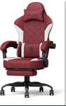 Scaun gaming PZDO PZ001-RED, ergonomic, suport picioare, 150 kg Nou