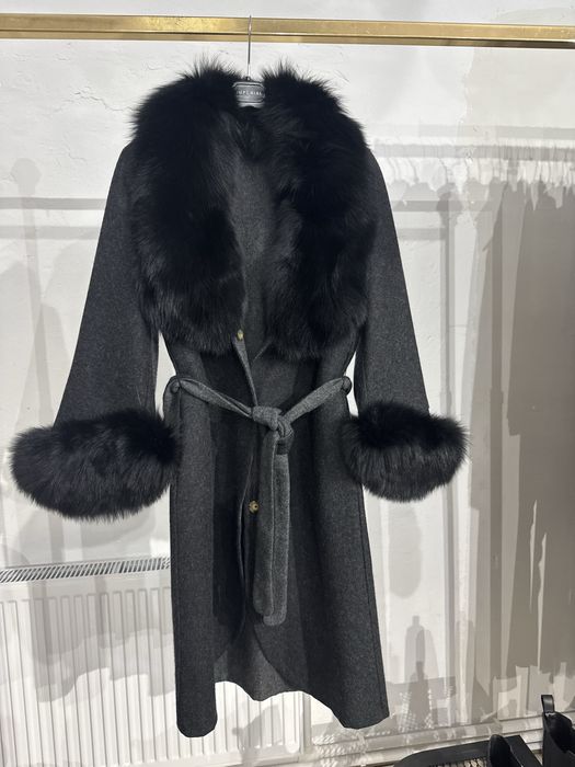 Palton Lana Alpaca Negru