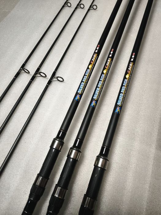 SET 3 Lansete East Shark SILVER PRO FISH 3.60m 3.5Lbs din 2 segmente