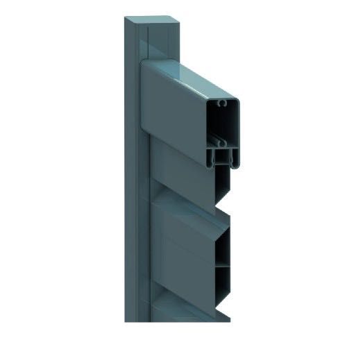 Set porți metalice din aluminiu Deluxe Line, Gri antracit RAL 7016