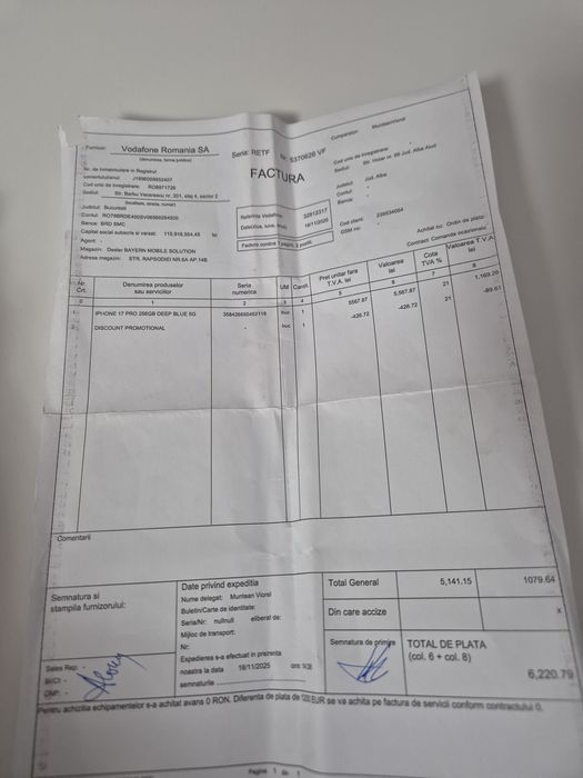 IPhone 17 PRO SIGILAT/Garanție