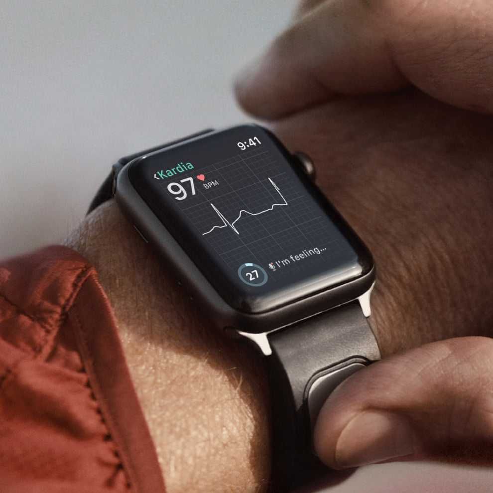 Bratara Kardia EKG profesional ptr ceas Apple Watch.