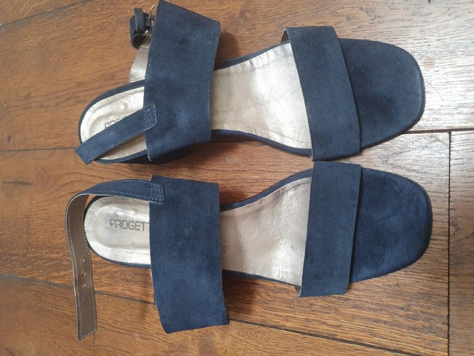 Sandale dama piele naturala bleumarin nr38