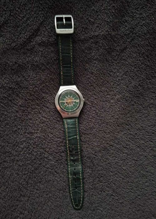 Ceas Swatch skeleton 1995 verde