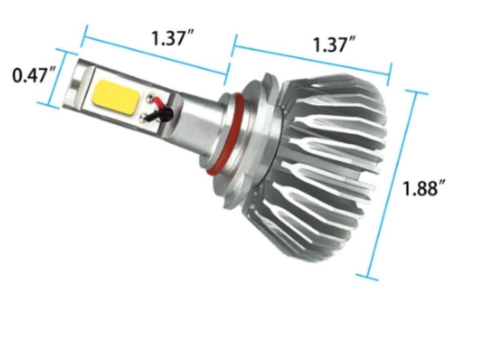 2бр. led 24w 3000lm диодни крушки h1 h7 h11 hb3 12v 24v