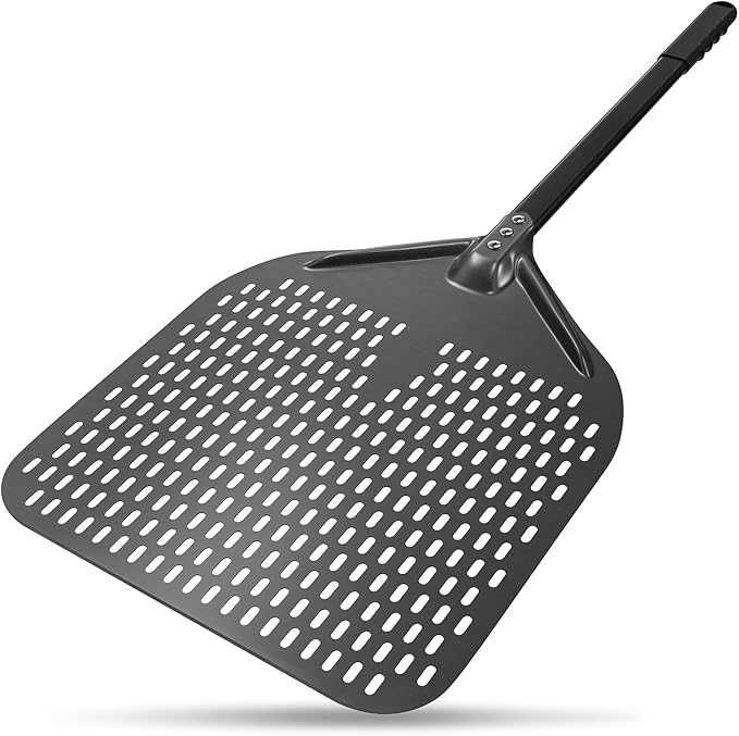 PIZZA, Set de 2 palete pentru pizza cu maner din silicon