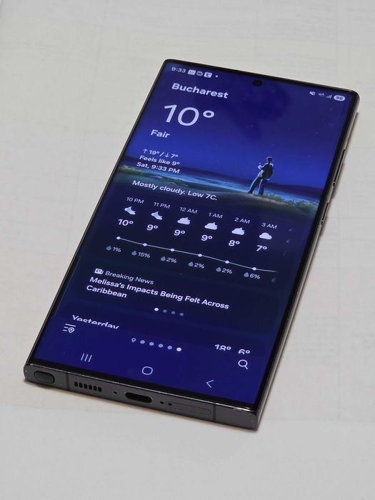 Samsung S23 Ultra 256 Gb Phantom Black, in garantie, stare foarte buna