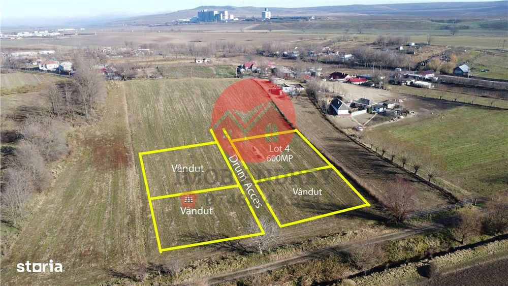 Teren intravilan 600 mp de vânzare în Cataloi, ideal pentru locuinta l