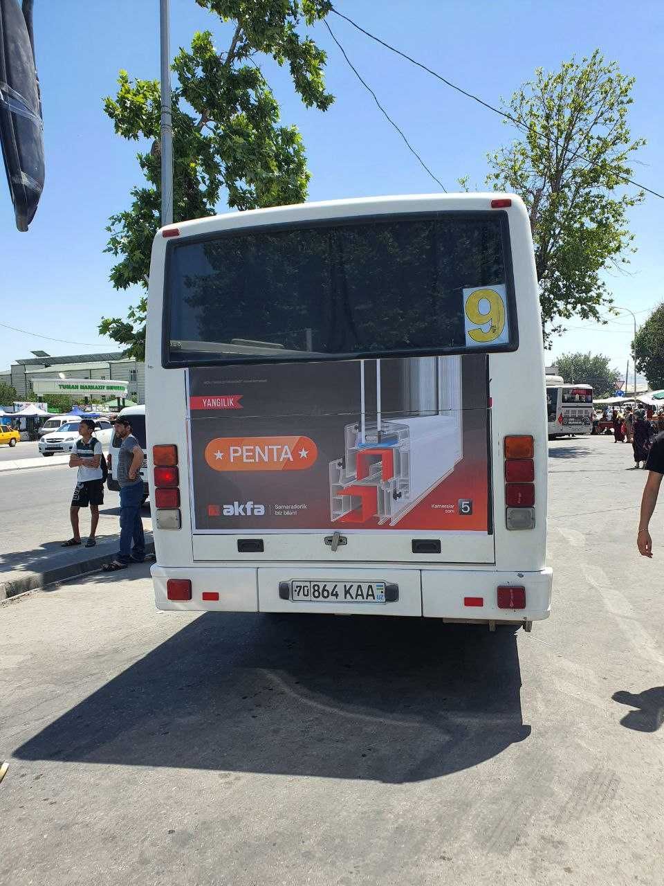 Avtobuslarda reklama xizmatlari/ Реклама на автобусах в регионах