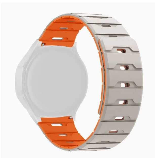 Curea silicon+Metal Huawei GT,GT2,GT3,GT4,GT5,GT6(46mm) 22mm modelul 3