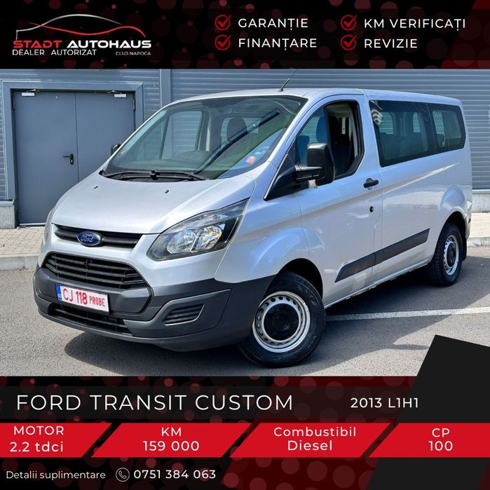 Ford Transit Custom GARANTIE 12 luni# 9 locuri (persoane)