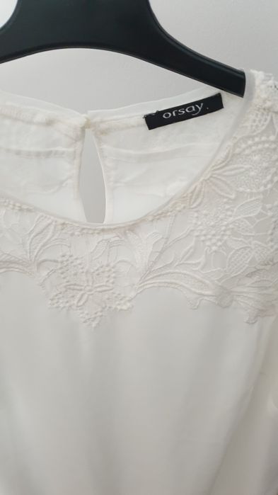 Bluză albă elegantă cu dantelă – Orsay