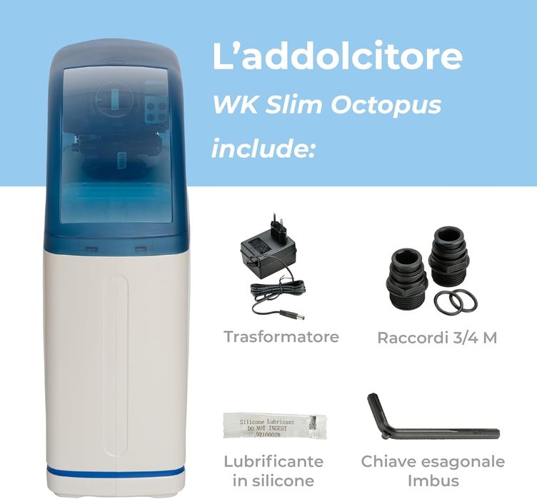 Dedurizator de apă albă WK Slim Octopus - Filtrare eficientă