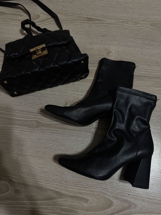 Кожени боти на ток Бершка