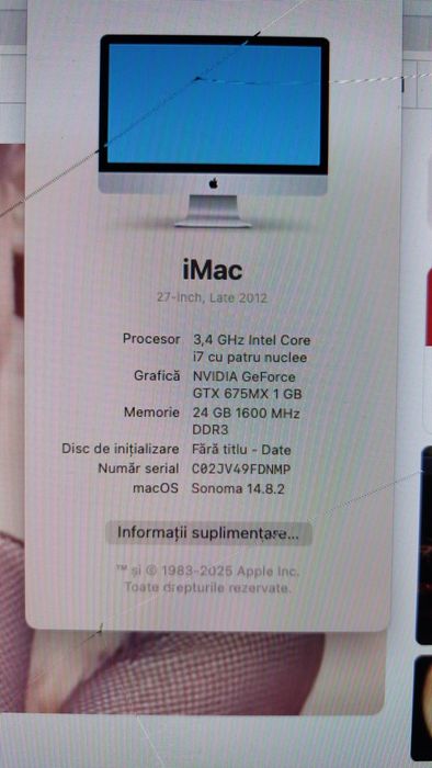 Vand sau schimb iMac 2012 27 inch