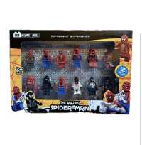 Set cu 12 figurine, stil lego, model Avenger, Spiderman, NOU