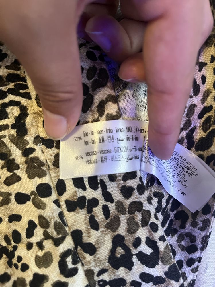 Ленени къси панталони Zara