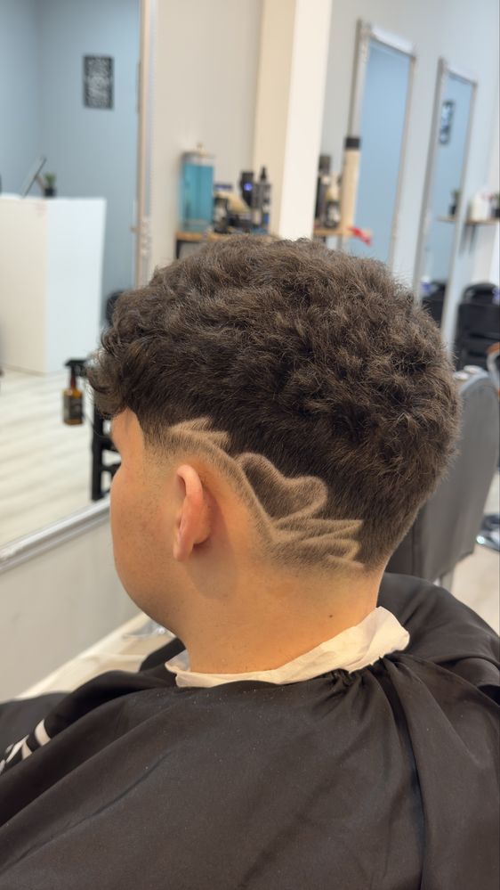Barber at home.
