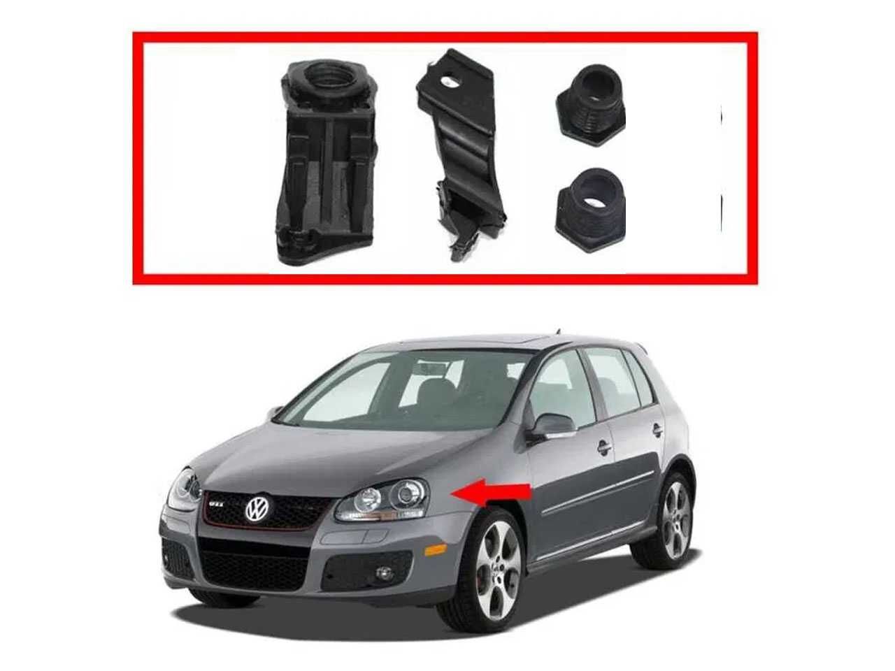Комплект щипки за захващане на фар VW Golf 5 ,6 , VW Jetta A5 ,A6/Голф