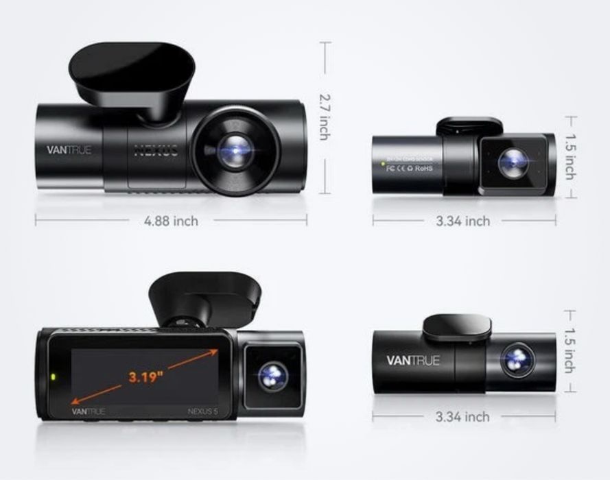 Vantrue N5 Camera auto 4 canale UBER Bolt wifi GPS, Night vision