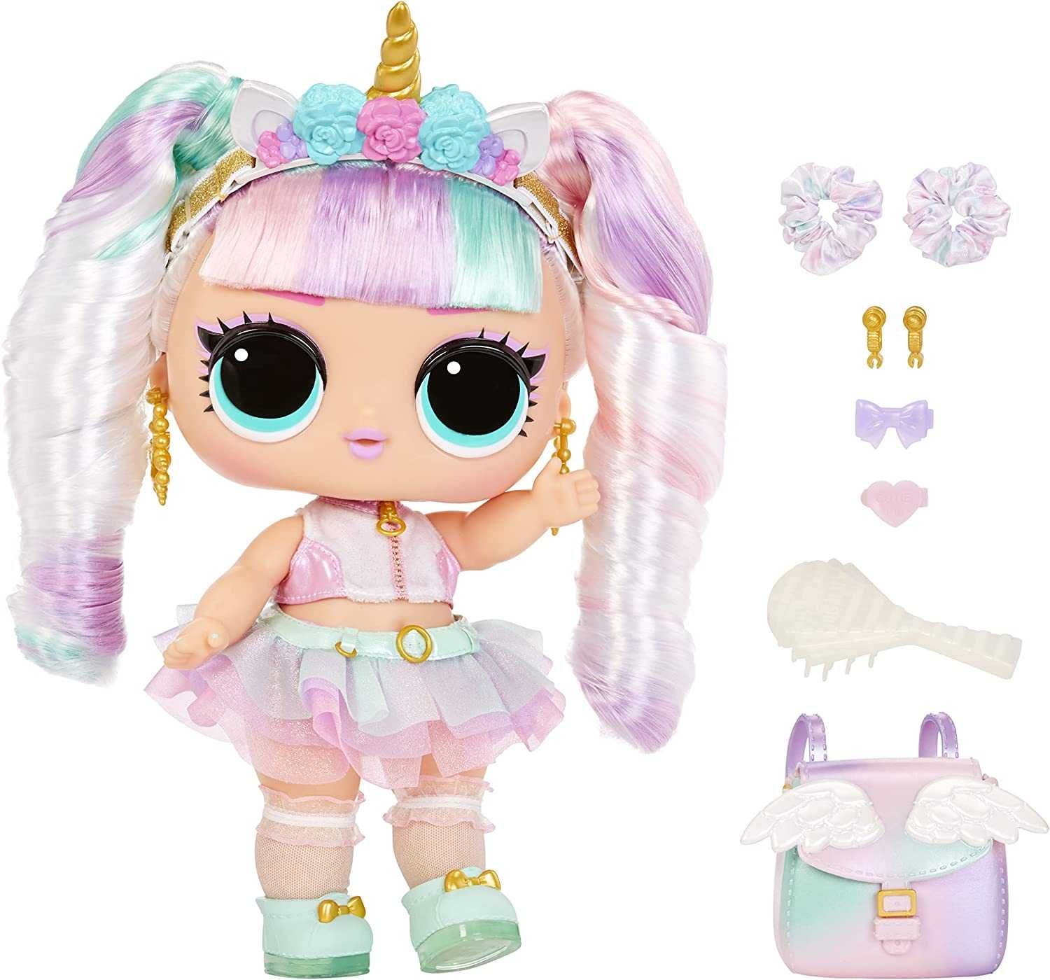 LOL Surprise Big Baby Hair Unicorn Doll ЛОЛ Единорожка 30 см