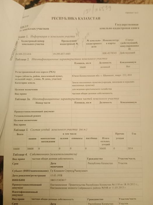 Продам земельный Участок 3,06 га