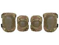 Set Protectie Army - Airsoft Pt Genunchi Si Coate 8FIELDS Multicam Noi
